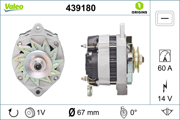 Alternator/Dynamo Valeo 439180