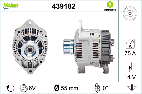 Alternator/Dynamo Valeo 439182