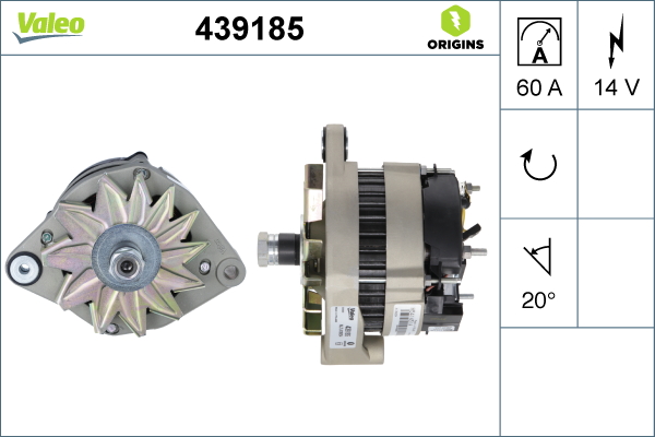 Alternator/Dynamo Valeo 439185