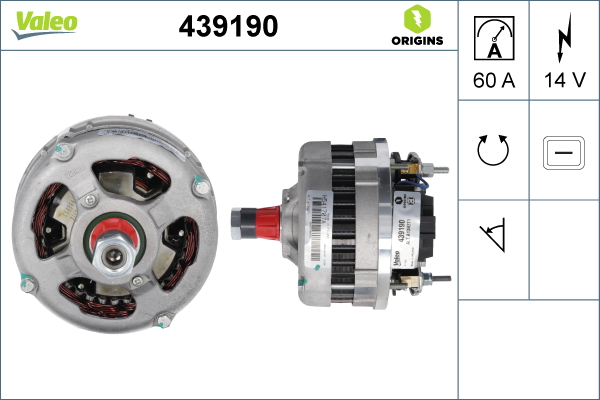 Alternator/Dynamo Valeo 439190