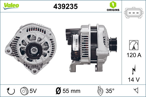 Alternator/Dynamo Valeo 439235