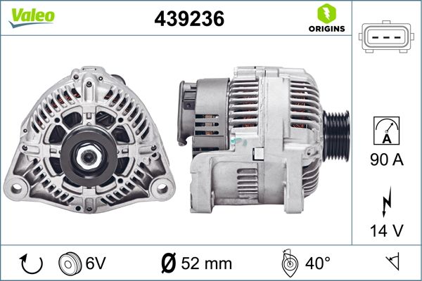 Alternator/Dynamo Valeo 439236