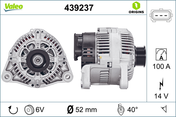 Alternator/Dynamo Valeo 439237