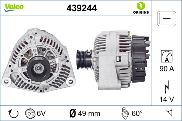 Alternator/Dynamo Valeo 439244