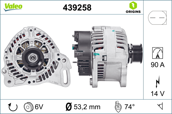 Alternator/Dynamo Valeo 439258