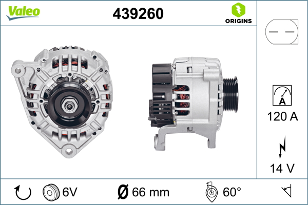 Alternator/Dynamo Valeo 439260