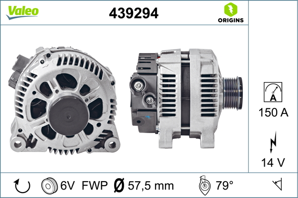 Alternator/Dynamo Valeo 439294