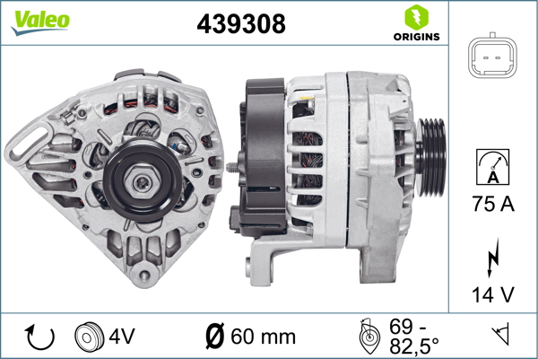 Alternator/Dynamo Valeo 439308