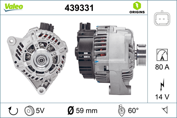 Alternator/Dynamo Valeo 439331