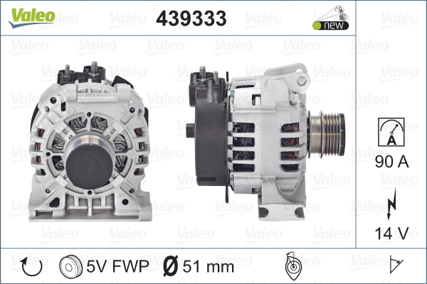 Alternator/Dynamo Valeo 439333