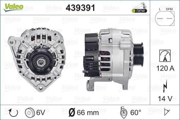 Alternator/Dynamo Valeo 439391