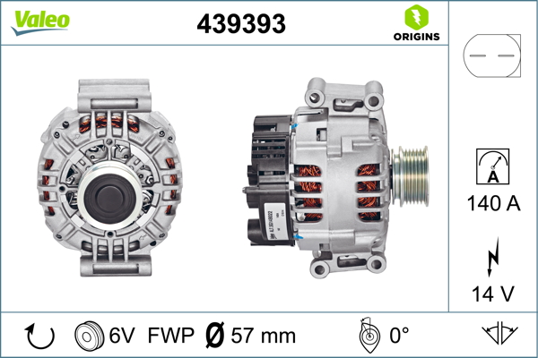 Alternator/Dynamo Valeo 439393