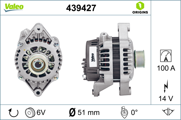 Alternator/Dynamo Valeo 439427