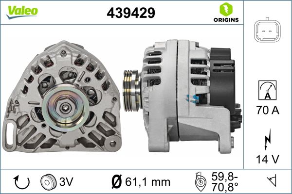 Alternator/Dynamo Valeo 439429