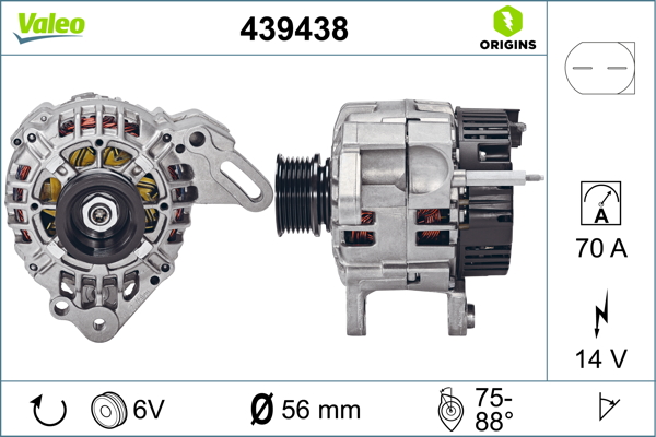 Alternator/Dynamo Valeo 439438