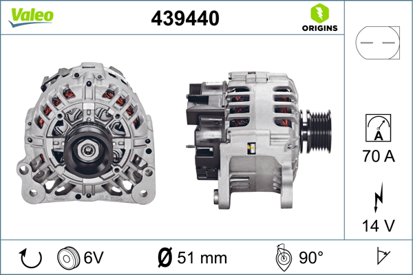 Alternator/Dynamo Valeo 439440