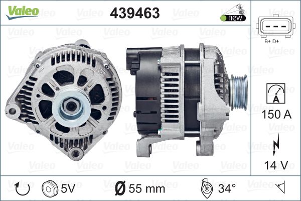 Alternator/Dynamo Valeo 439463