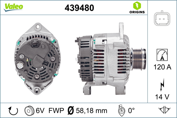 Alternator/Dynamo Valeo 439480