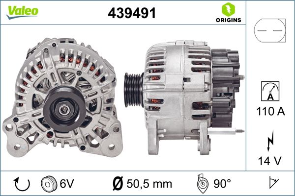 Alternator/Dynamo Valeo 439491