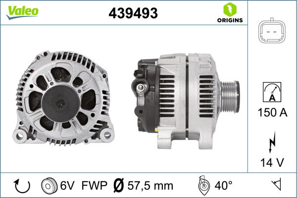 Alternator/Dynamo Valeo 439493