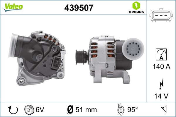 Alternator/Dynamo Valeo 439507