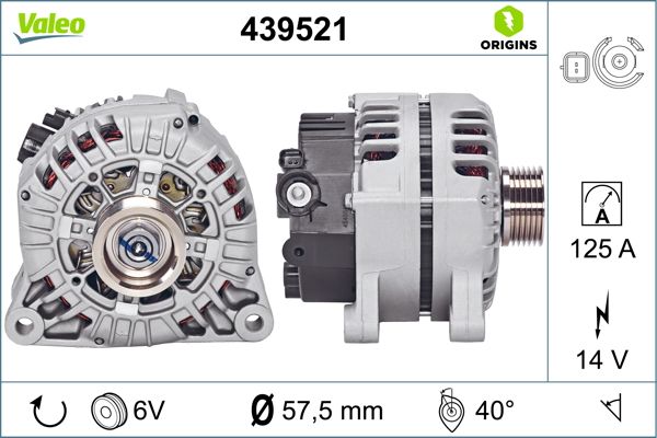 Alternator/Dynamo Valeo 439521