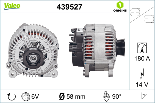 Alternator/Dynamo Valeo 439527