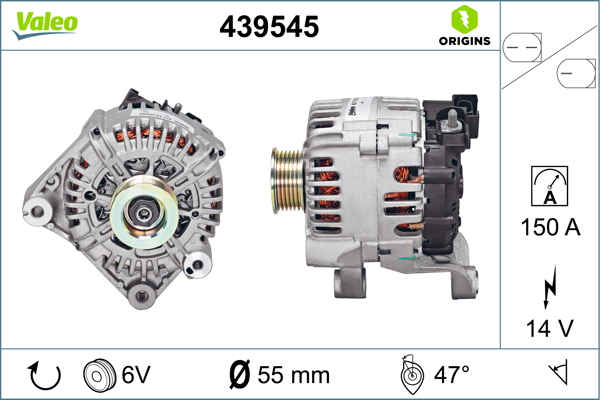 Alternator/Dynamo Valeo 439545