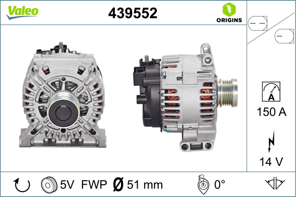 Alternator/Dynamo Valeo 439552