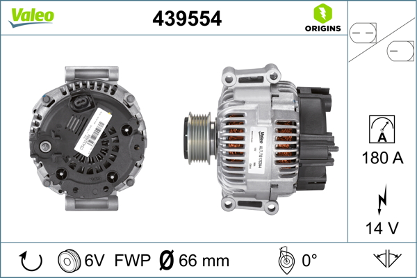 Alternator/Dynamo Valeo 439554