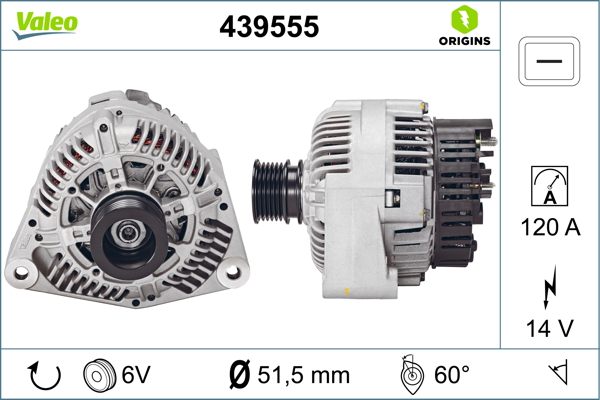 Alternator/Dynamo Valeo 439555