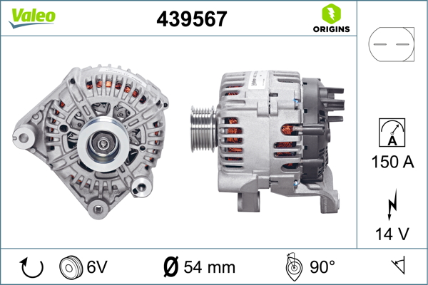 Alternator/Dynamo Valeo 439567