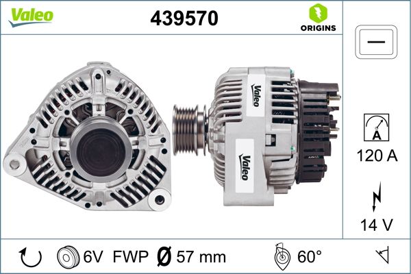 Alternator/Dynamo Valeo 439570