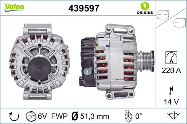 Alternator/Dynamo Valeo 439597
