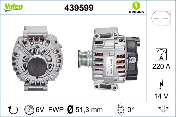 Alternator/Dynamo Valeo 439599
