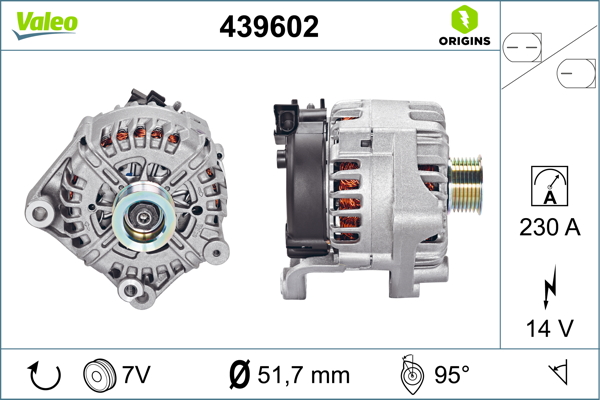 Alternator/Dynamo Valeo 439602