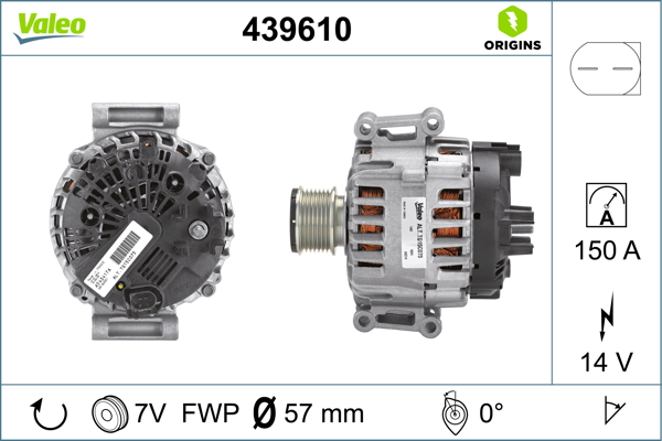 Alternator/Dynamo Valeo 439610