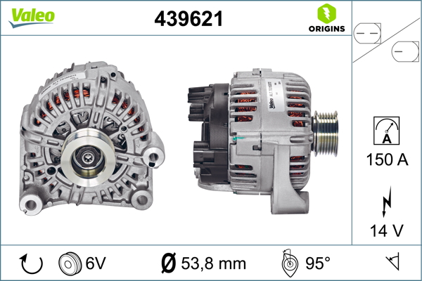 Alternator/Dynamo Valeo 439621