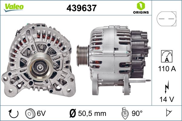 Alternator/Dynamo Valeo 439637