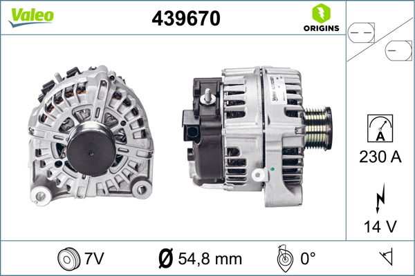 Alternator/Dynamo Valeo 439670