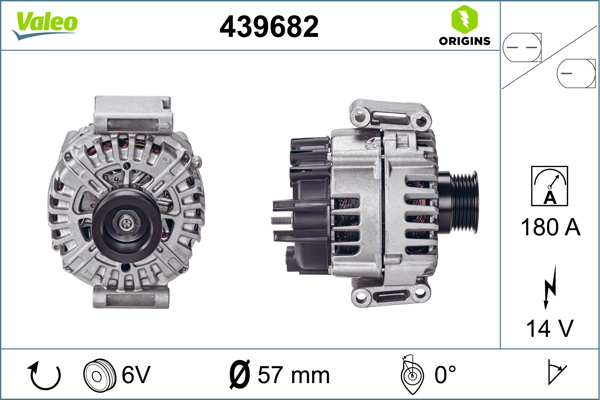 Alternator/Dynamo Valeo 439682