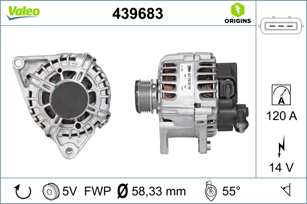 Alternator/Dynamo Valeo 439683