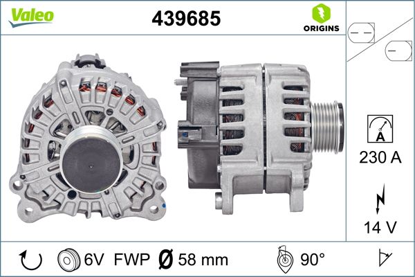 Alternator/Dynamo Valeo 439685