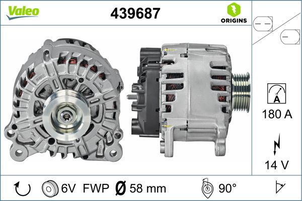 Alternator/Dynamo Valeo 439687