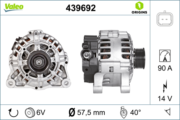 Alternator/Dynamo Valeo 439692