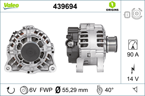 Alternator/Dynamo Valeo 439694