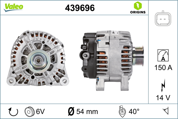 Alternator/Dynamo Valeo 439696