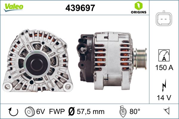 Alternator/Dynamo Valeo 439697