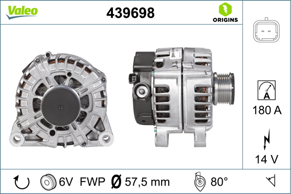 Alternator/Dynamo Valeo 439698