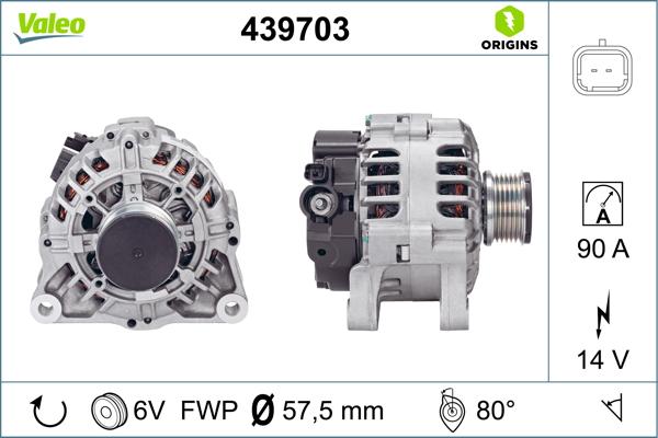 Alternator/Dynamo Valeo 439703